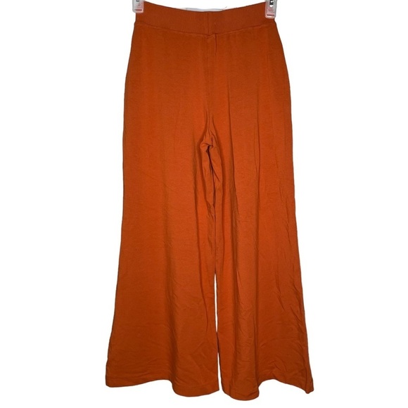 L’AGENCE wide leg sweatpants Campbell high rise rust orange medium Shopbop pants - Picture 5 of 9